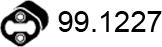 ASSO 99.1227 - Кронштейн, втулка, система выпуска ОГ autospares.lv