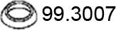 ASSO 99.3007 - Уплотнительное кольцо, труба выхлопного газа autospares.lv
