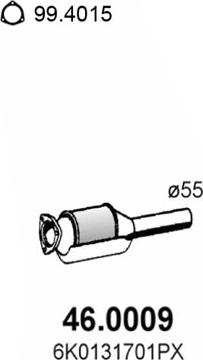 ASSO 46.0009 - Катализатор autospares.lv