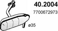 ASSO 40.2004 - Предглушитель выхлопных газов autospares.lv