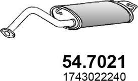 ASSO 54.7021 - Глушитель выхлопных газов, конечный autospares.lv