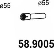 ASSO 58.9005 - Труба выхлопного газа autospares.lv