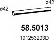 ASSO 58.5013 - Труба выхлопного газа autospares.lv