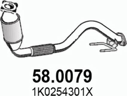 ASSO 58.0079 - Катализатор autospares.lv