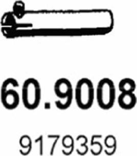 ASSO 60.9008 - Труба выхлопного газа autospares.lv
