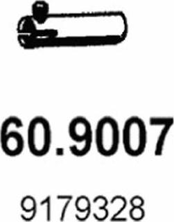 ASSO 60.9007 - Труба выхлопного газа autospares.lv