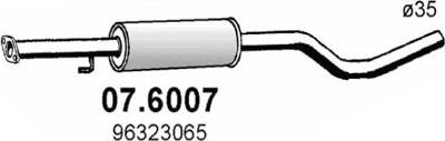 ASSO 07.6007 - Средний глушитель выхлопных газов autospares.lv