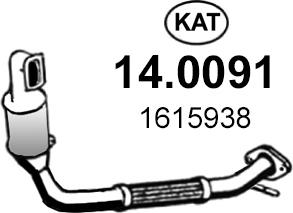 ASSO 14.0091 - Катализатор autospares.lv