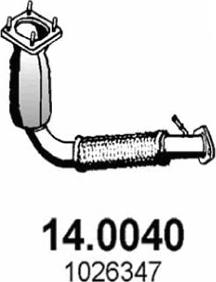 ASSO 14.0040 - Катализатор autospares.lv