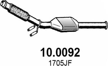 ASSO 10.0092 - Катализатор autospares.lv