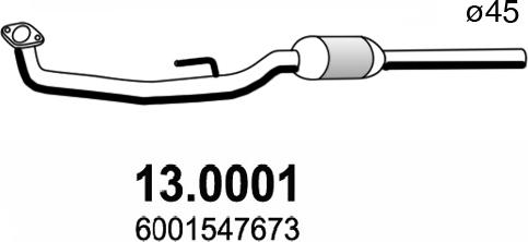 ASSO 13.0001 - Катализатор autospares.lv