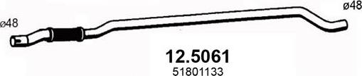 ASSO 12.5061 - Труба выхлопного газа autospares.lv