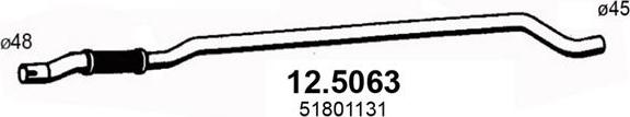 ASSO 12.5063 - Труба выхлопного газа autospares.lv