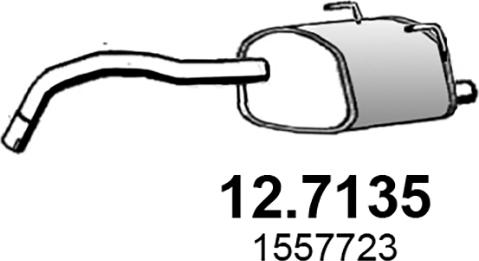 ASSO 12.7135 - Глушитель выхлопных газов, конечный autospares.lv