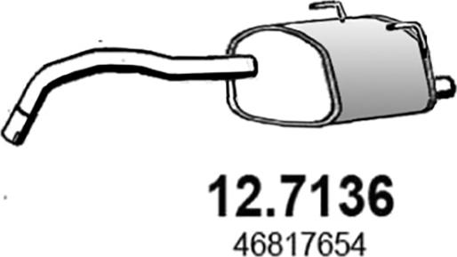 ASSO 12.7136 - Глушитель выхлопных газов, конечный autospares.lv