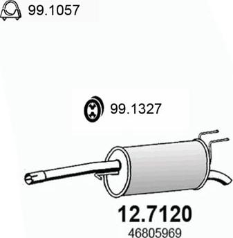 ASSO 12.7120 - Глушитель выхлопных газов, конечный autospares.lv