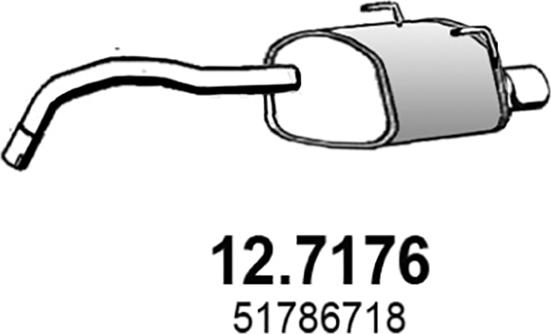 ASSO 12.7176 - Глушитель выхлопных газов, конечный autospares.lv