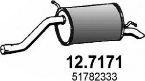 ASSO 12.7171 - Глушитель выхлопных газов, конечный autospares.lv