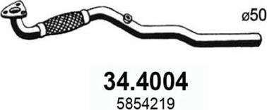 ASSO 34.4004 - Труба выхлопного газа autospares.lv