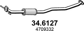 ASSO 34.6127 - Средний глушитель выхлопных газов autospares.lv