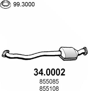 ASSO 34.0002 - Катализатор autospares.lv
