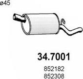 ASSO 34.7001 - Глушитель выхлопных газов, конечный autospares.lv