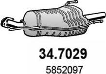 ASSO 34.7029 - Глушитель выхлопных газов, конечный autospares.lv