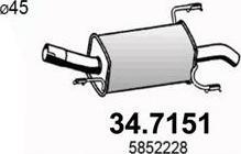 ASSO 34.7151 - Глушитель выхлопных газов, конечный autospares.lv