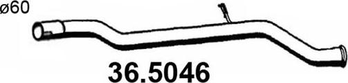 ASSO 36.5046 - Труба выхлопного газа autospares.lv