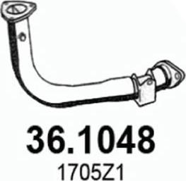 ASSO 36.1048 - Труба выхлопного газа autospares.lv