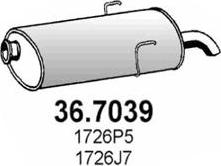 ASSO 36.7039 - Глушитель выхлопных газов, конечный autospares.lv