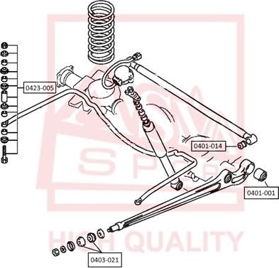 ASVA 0423-005 - Тяга / стойка, стабилизатор autospares.lv