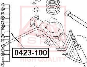 ASVA 0423-100 - Тяга / стойка, стабилизатор autospares.lv