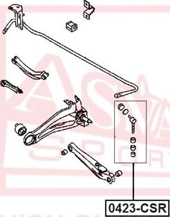 ASVA 0423-CSR - Тяга / стойка, стабилизатор autospares.lv