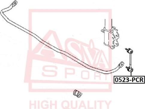 ASVA 0523-PCR - Тяга / стойка, стабилизатор autospares.lv