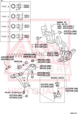 ASVA 0101-462 - Сайлентблок, рычаг подвески колеса autospares.lv