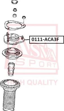 ASVA 0111-ACA3F - Опора стойки амортизатора, подушка autospares.lv