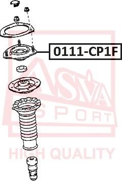 ASVA 0111-CP1F - Опора стойки амортизатора, подушка autospares.lv