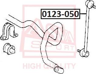 ASVA 0123-050 - Тяга / стойка, стабилизатор autospares.lv