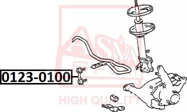 ASVA 0123-0100 - Тяга / стойка, стабилизатор autospares.lv