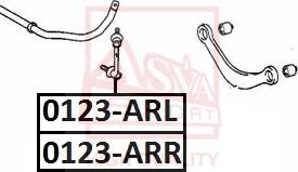 ASVA 0123-ARL - Тяга / стойка, стабилизатор autospares.lv