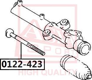 ASVA 0122-423 - Осевой шарнир, рулевая тяга autospares.lv