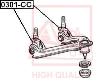 ASVA 0301-CC - Сайлентблок, рычаг подвески колеса autospares.lv