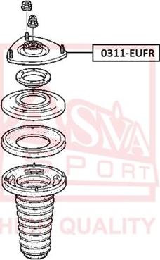 ASVA 0311-EUFR - Опора стойки амортизатора, подушка autospares.lv