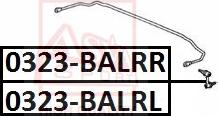 ASVA 0323-BALRR - Тяга / стойка, стабилизатор autospares.lv