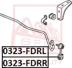 ASVA 0323-FDRR - Тяга / стойка, стабилизатор autospares.lv