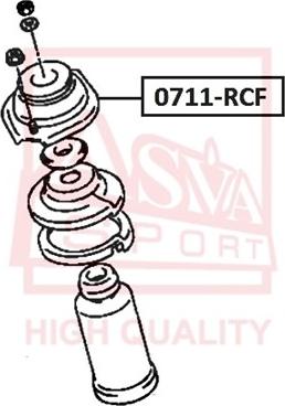 ASVA 0711-RCF - Опора стойки амортизатора, подушка autospares.lv