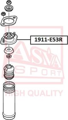 ASVA 1911-E53R - Опора стойки амортизатора, подушка autospares.lv