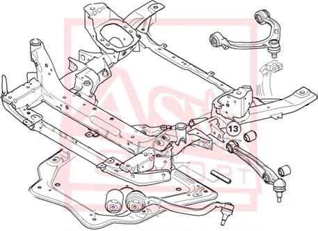 ASVA 1924-005 - Рычаг подвески колеса autospares.lv