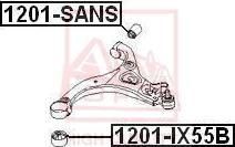 ASVA 1201-SANS - Сайлентблок, рычаг подвески колеса autospares.lv